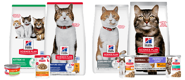 Cat food for all ages and unique needs