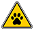 Paw Warning Icon