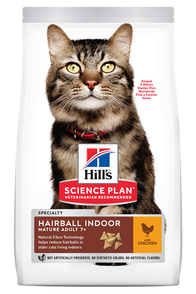 Hill s Science Plan Feline Mature Adult 7 Hairball Control Chicken