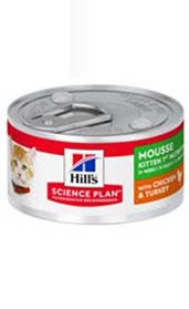 <p>Hill's Science Plan Kitten First Nutrition Mousse Wet Food Chicken &amp; Turkey Flavour</p>