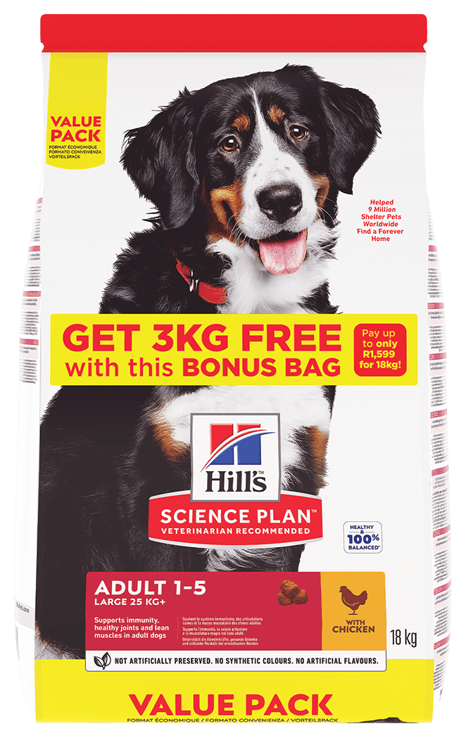 Get 3kgs FREE with Science Plan Adult Large Breed Dog Food Hill s Transforming Lives