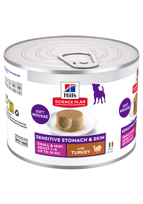 Science Plan Adult Dog Food & Mini Sensitive Stomach & Skin Can preview image